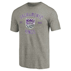 Gray Sacramento Kings Team Heritage Tri-Blend T-Shirt | NBA