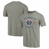Gray Washington Wizards Team Heritage Tri-Blend T-Shirt | NBA