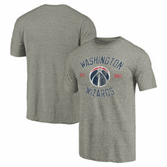 Gray Washington Wizards Team Heritage Tri-Blend T-Shirt | NBA
