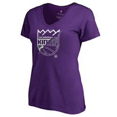 Purple Sacramento Kings Women's X-Ray Slim Fit V-Neck T-Shirt | NBA