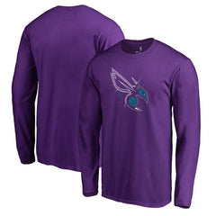 Purple Charlotte Hornets X-Ray Long Sleeve T-Shirt | NBA