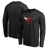 Black Chicago Bulls X-Ray Long Sleeve T-Shirt sale | NBA