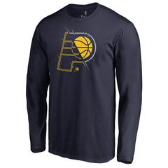 Navy Indiana Pacers X-Ray Long Sleeve T-Shirt | NBA
