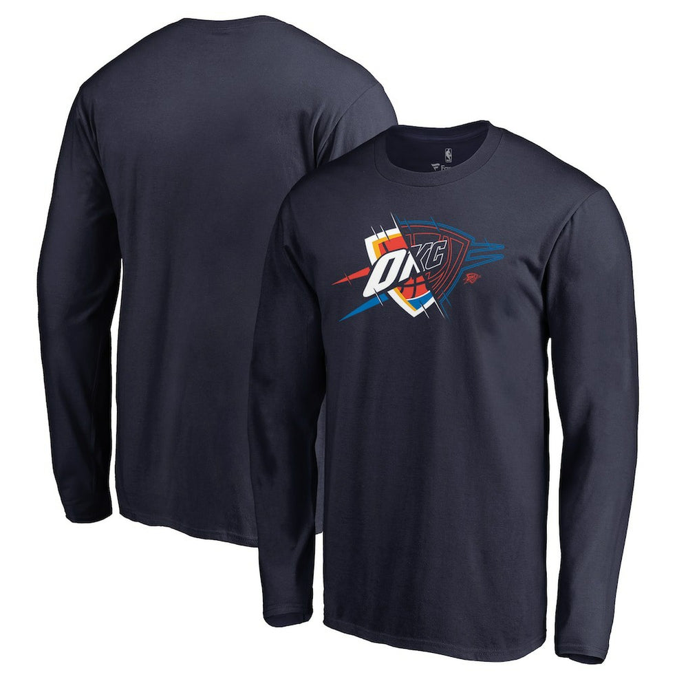 Navy Oklahoma City Thunder X-Ray Long Sleeve T-Shirt | NBA