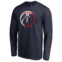 Navy Washington Wizards X-Ray Long Sleeve T-Shirt | NBA