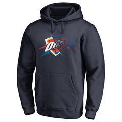 Navy Oklahoma City Thunder X-Ray Pullover Hoodie | NBA