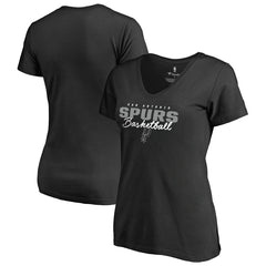 Black San Antonio Spurs Women's Script Assist T-Shirt | NBA