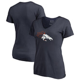 Denver Broncos Women's X-Ray V-Neck T-Shirt | NFL Online
