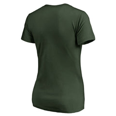 Green Bay Packers Women's X-Ray Slim Fit V-Neck T-Shirt | NFL Discount