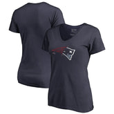 New England Patriots Women's X-Ray V-Neck T-Shirt | NFL Hot
