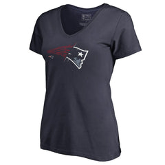 New England Patriots Women's X-Ray V-Neck T-Shirt | NFL Hot
