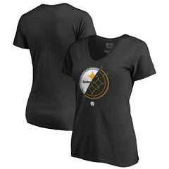 Pittsburgh Steelers Women's X-Ray Slim Fit V-Neck T-Shirt | NFL Online
