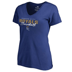 Kansas City Royals Women's Script Assist V-Neck T-Shirt - MLB T-shirts
