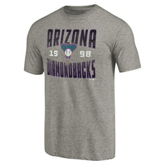 Arizona Diamondbacks Cooperstown Collection Antique Stack Tri-Blend T-Shirt - MLB T-shirts