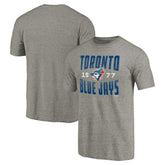 Toronto Blue Jays Cooperstown Collection Antique Stack Tri-Blend T-Shirt - MLB T-shirts