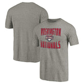 Washington Nationals Cooperstown Collection Antique Stack Tri-Blend T-Shirt - MLB T-shirts