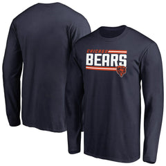 Chicago Bears Iconic Collection On Side Stripe Long Sleeve T-Shirt | NFL Online