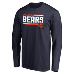 Chicago Bears Iconic Collection On Side Stripe Long Sleeve T-Shirt | NFL Online