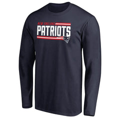 New England Patriots Iconic Collection On Side Stripe Long Sleeve T-Shirt | NFL US
