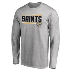 New Orleans Saints Iconic Collection On Side Stripe Long Sleeve T-Shirt | NFL Near me