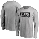 Las Vegas Raiders Iconic Collection On Side Stripe Long Sleeve T-Shirt | NFL Hot