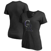 Colorado Rockies Women's X-Ray V-Neck T-Shirt - MLB T-shirts
