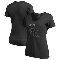 Colorado Rockies Women's X-Ray V-Neck T-Shirt - MLB T-shirts