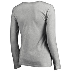 Detroit Lions Women's Iconic Collection Script Assist Long Sleeve V-Neck T-Shirt | NFL US