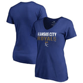 Kansas City Royals Women's Fade Out V-Neck T-Shirt - MLB T-shirts