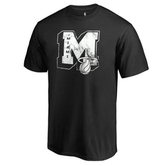 Black Miami Heat Letterman T-Shirt | NBA