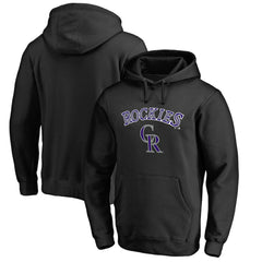 Colorado Rockies Team Lockup Fitted Pullover Hoodie - MLB Hoodies
