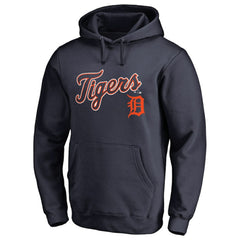 Detroit Tigers Team Lockup Fitted Pullover Hoodie - MLB Hoodies