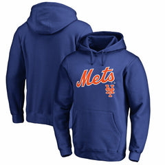 New York Mets Team Lockup Fitted Pullover Hoodie - MLB Hoodies