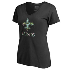 New Orleans Saints Women's Lovely V-Neck T-Shirt | NFL Outlet