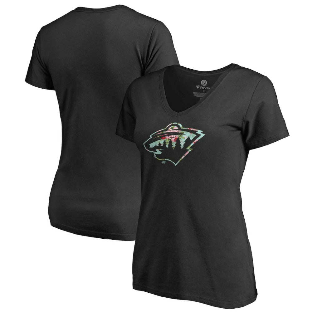 Minnesota Wild Women's Lovely V-Neck T-Shirt - NHL T-shirts
