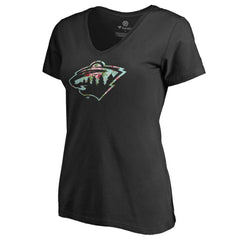 Minnesota Wild Women's Lovely V-Neck T-Shirt - NHL T-shirts