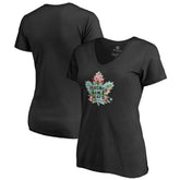 Toronto Maple Leafs Women's Lovely V-Neck T-Shirt - NHL T-shirts