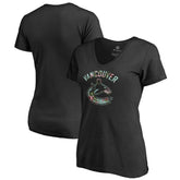Vancouver Canucks Women's Lovely V-Neck T-Shirt - NHL T-shirts