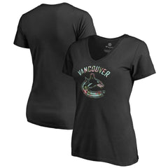 Vancouver Canucks Women's Lovely V-Neck T-Shirt - NHL T-shirts