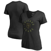 Chicago Bears Women's Camo Collection Liberty V-Neck T-Shirt | NFL Discount