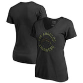 Los Angeles Chargers Women's Camo Collection Liberty V-Neck T-Shirt | NFL Sale