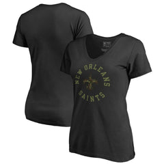 New Orleans Saints Women's Camo Collection Liberty V-Neck T-Shirt | NFL US