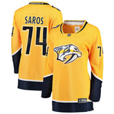 Juuse Saros Nashville Predators Fanatics Women's Breakaway Player Jersey - NHL Jerseys