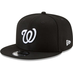 Washington Nationals New Era Black & White 9FIFTY Snapback Hat - MLB Hats