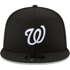 Washington Nationals New Era Black & White 9FIFTY Snapback Hat - MLB Hats