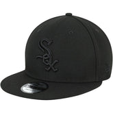 Chicago White Sox New Era Black on Black 9FIFTY Team Snapback Adjustable Hat - MLB Hats