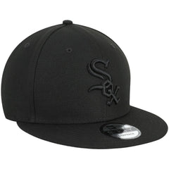 Chicago White Sox New Era Black on Black 9FIFTY Team Snapback Adjustable Hat - MLB Hats