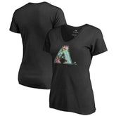 Arizona Diamondbacks Women's Lovely V-Neck T-Shirt - MLB T-shirts