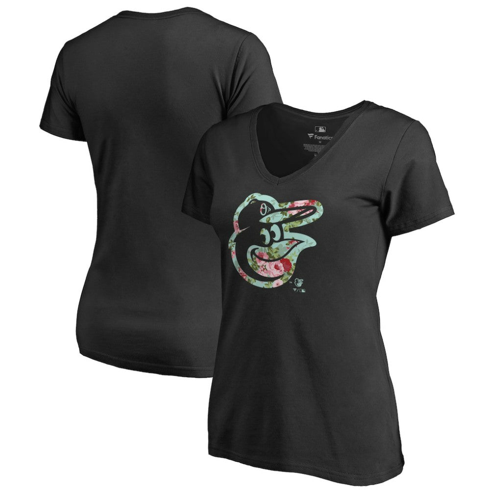 Baltimore Orioles Women's Lovely V-Neck T-Shirt - MLB T-shirts