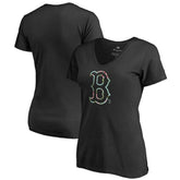 Boston Red Sox Women's Lovely V-Neck T-Shirt - MLB T-shirts